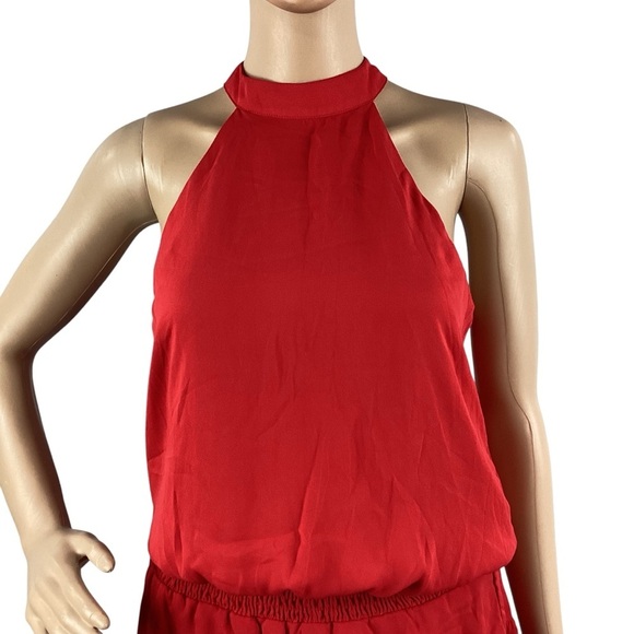 Krisa Smocked Waist Halter Mini Dress Size S Affair - Picture 2 of 7